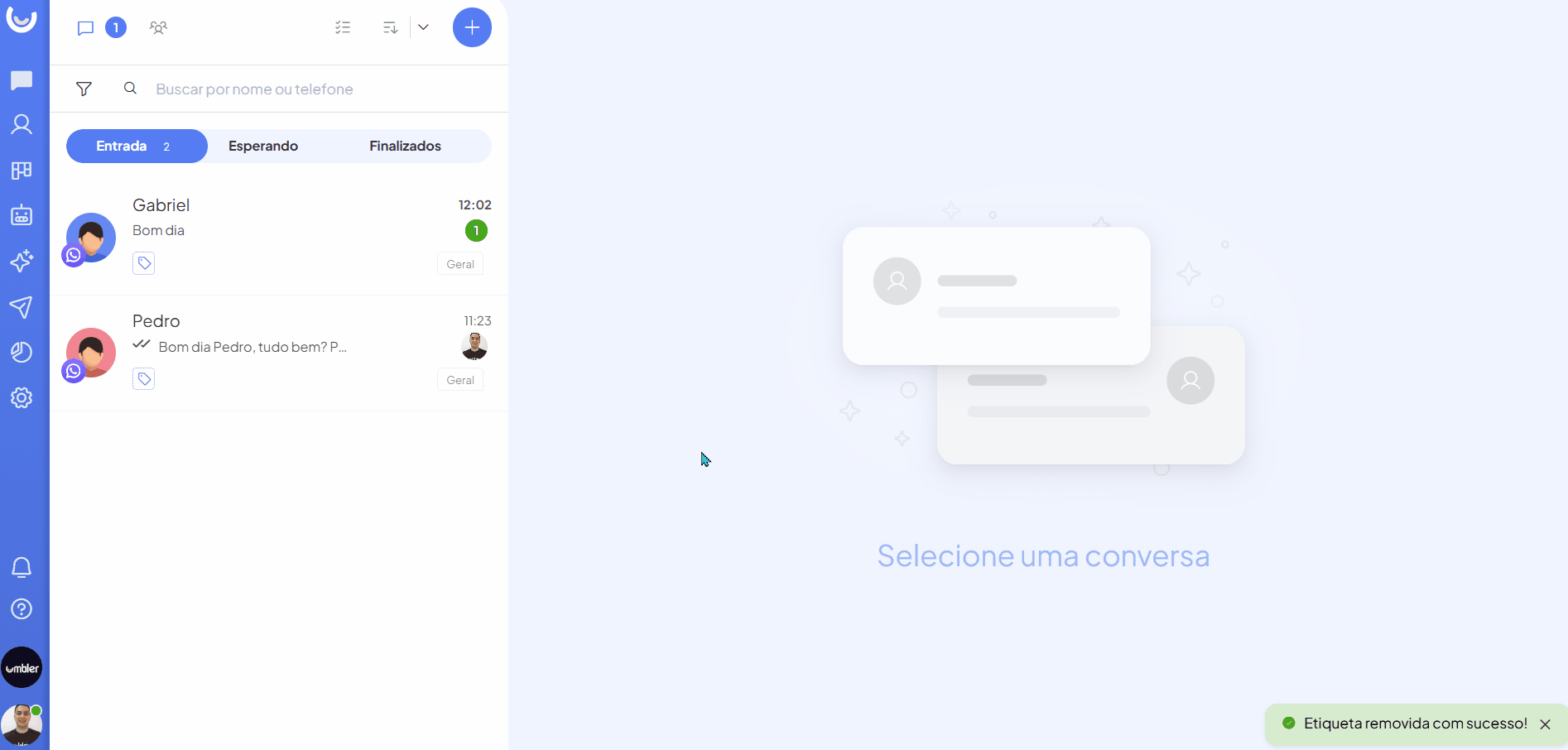 vinculando etiquetas ao contato.gif