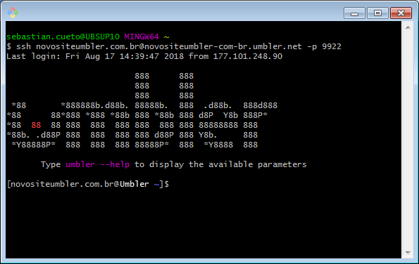 Configurando E Acessando O Ssh Tutoriais Umbler 4038